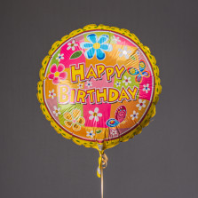Шарик фольгированый "Happy Birthday"