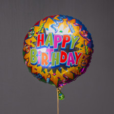 Шарик фольгированый "Happy Birthday"