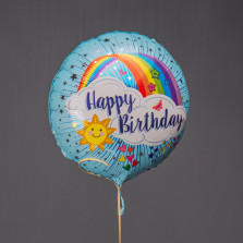 Шарик фольгированый "Happy Birthday"